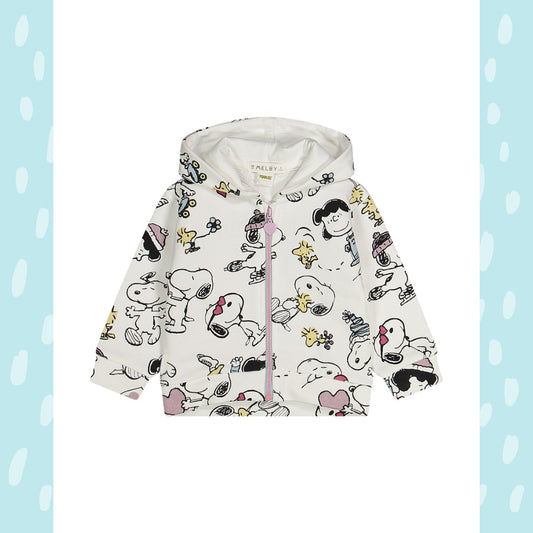 Snoopy girl - felpa con cappuccio e zip