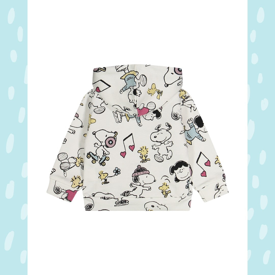 Snoopy girl - felpa con cappuccio e zip