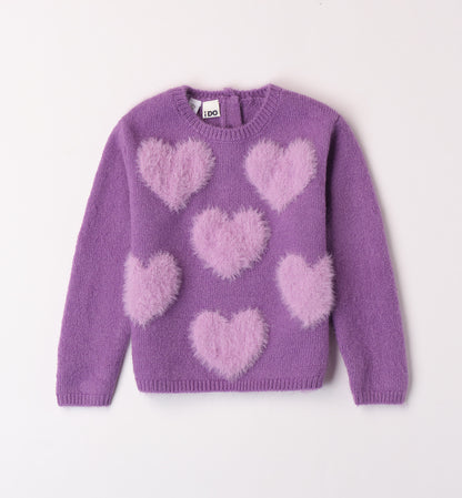 COSY LILAC -  Maglioncino Cuori