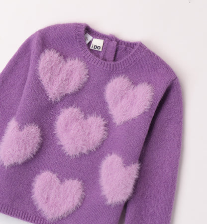 COSY LILAC -  Maglioncino Cuori