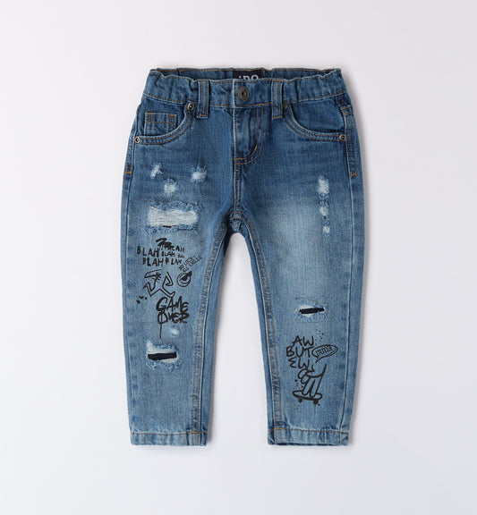 Just Kickin It - Jeans c/stampe Carrot Fit