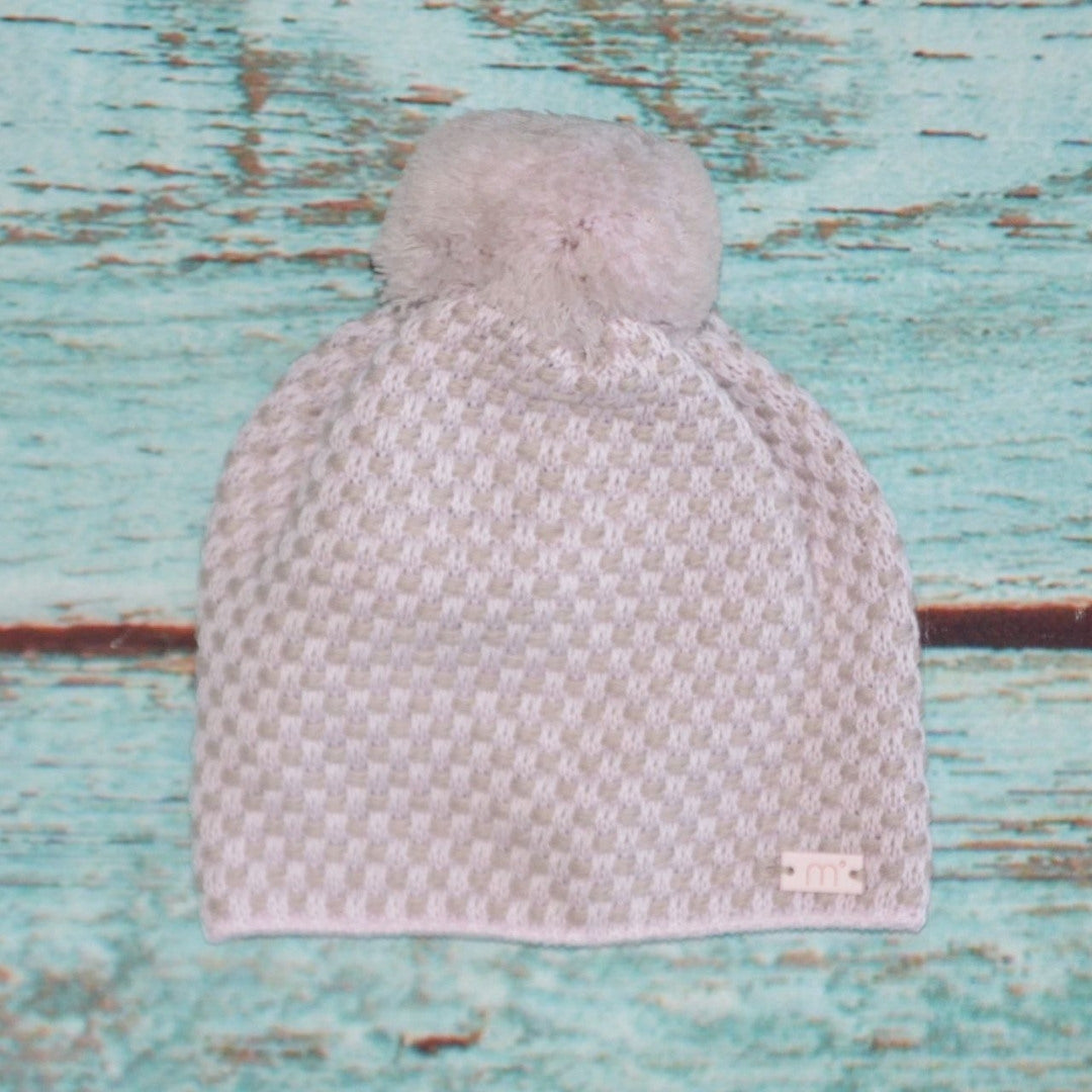 Natural - Cappello con pompon