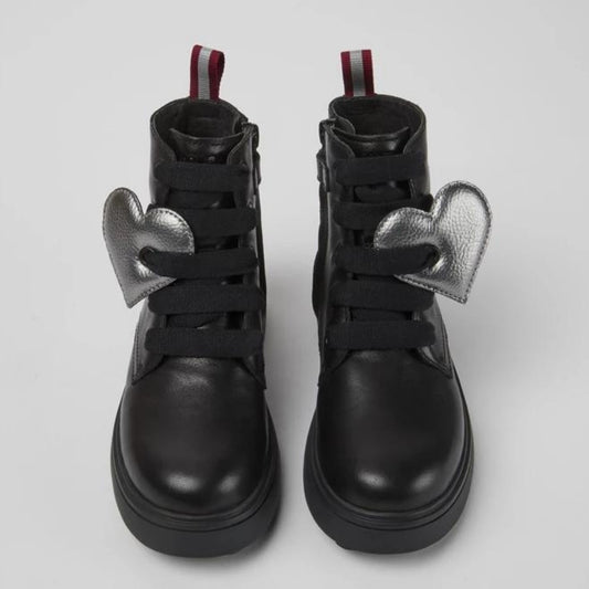 Stivaletto stringato nero - Norte kids